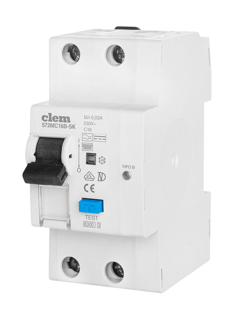 Interruttori differenziali magnetotermici tipo B - 1P+N Tipo B 30mA - Clem